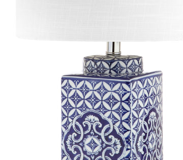 Choi 23" Chinoiserie LED Table Lamp - JONATHAN Y